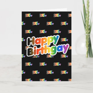Happy Birthgay Card