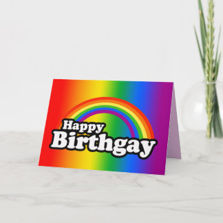 Happy Birthgay Card