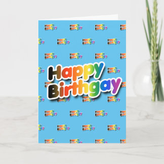 Happy Birthgay Card