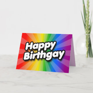 Happy Birthgay Card