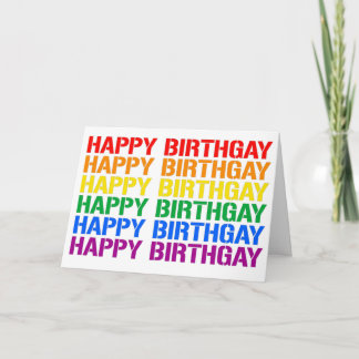 Happy Birthgay Card