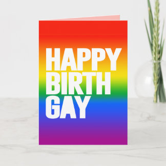 Happy Birthgay Card