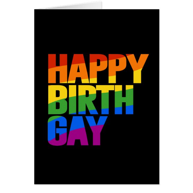 Happy Birthgay Cards (Front)