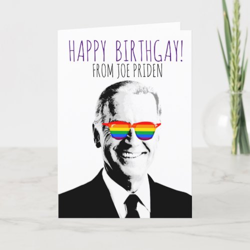 Happy Birthgay from Joe Priden Card