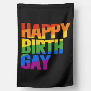 Happy Birthgay House Flag