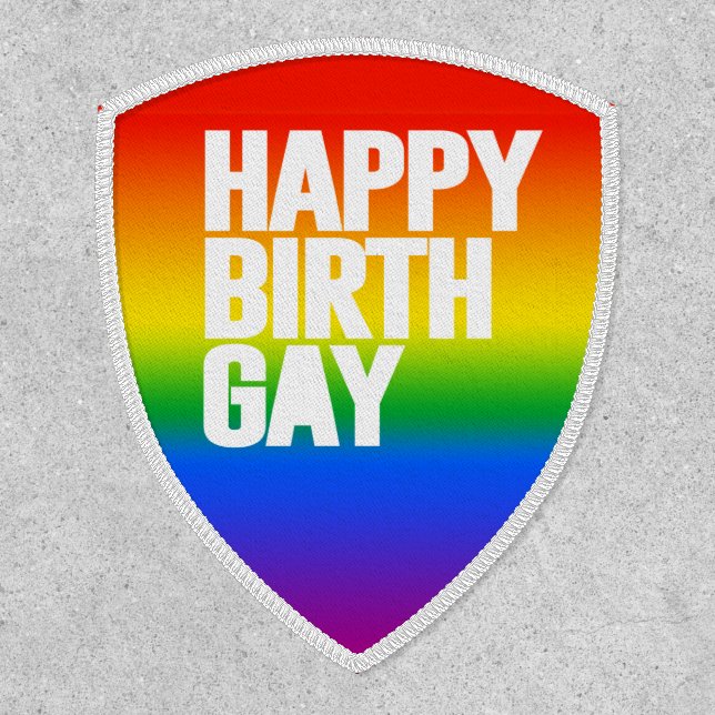 Happy Birthgay Patch (Front)