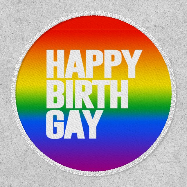Happy Birthgay Patch (Front)