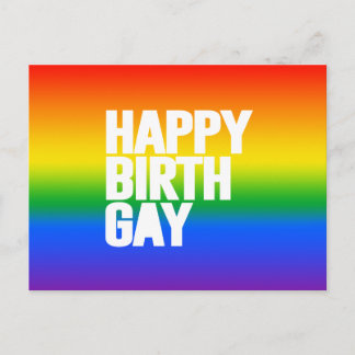 Happy Birthgay Postcard