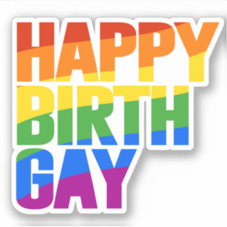 Happy Birthgay Sticker