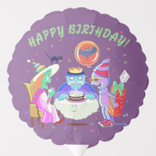 Happy Birtthday Frankie (purple balloon) Balloon