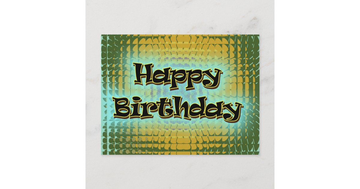 Happy Bithday Postcard | Zazzle