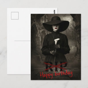 Happy Bithday Sarcastic Postcard
