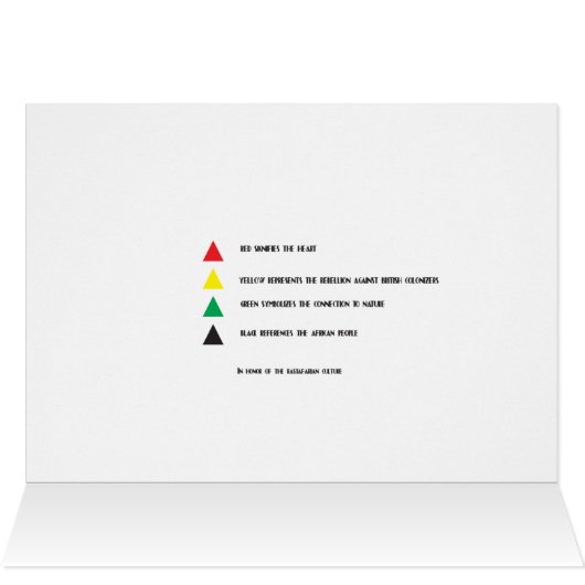 Happy Black History Month (Rastafarian Tribute) (Inside Horizontal (Top))