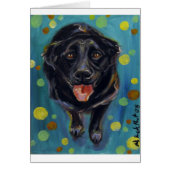 Happy black lab bubbles (Front)