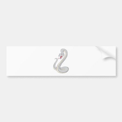 Happy Black Mamba Snake Bumper Sticker