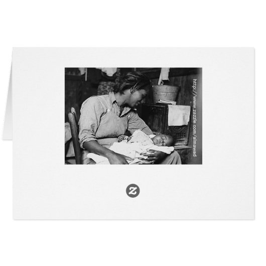 happy black mother with baby (Back Horizontal)