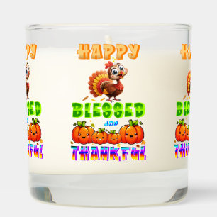 Happy Blessed And Thankful Scented Candle