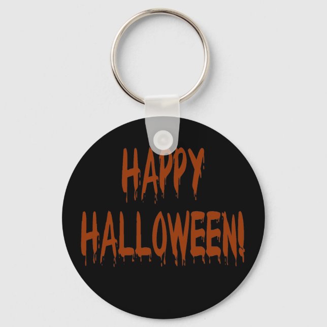 Happy Bloody Halloween Keychain (Front)