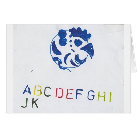 Happy Blue Guy Cards (Front Horizontal)