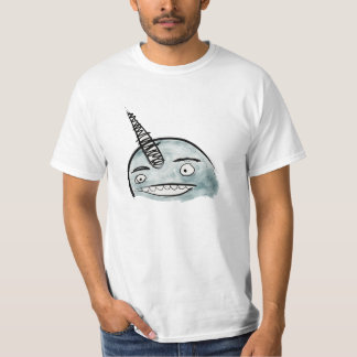 Happy Blue Narwhal Value Shirt