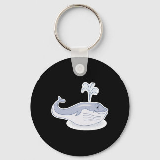 happy blue whale keychain