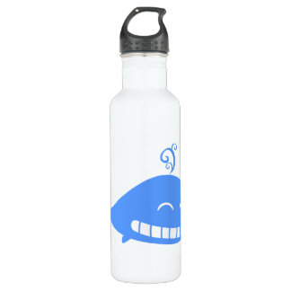Happy Blue Whale Stainless Steel Water Bottle