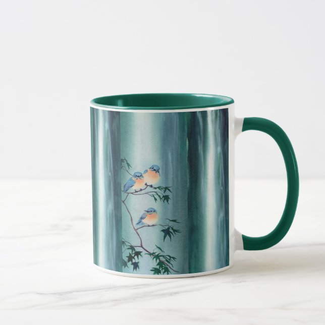 HAPPY BLUEBIRDS by SHARON SHARPE Mug (Right)