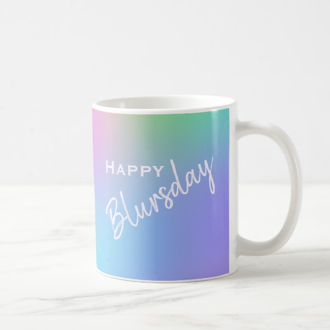 Happy Blursday Funny Two-Sided Mug (Right)