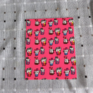 Happy Boba Tea Bubble Teas Bobas Kawaii Postcard