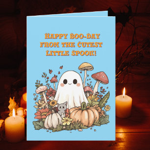Happy Boo Day Cute Ghost photo Halloween cards