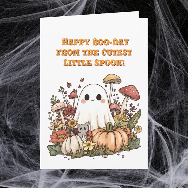 Happy Boo Day Cute Ghost photo Halloween cards (Creator Uploaded)