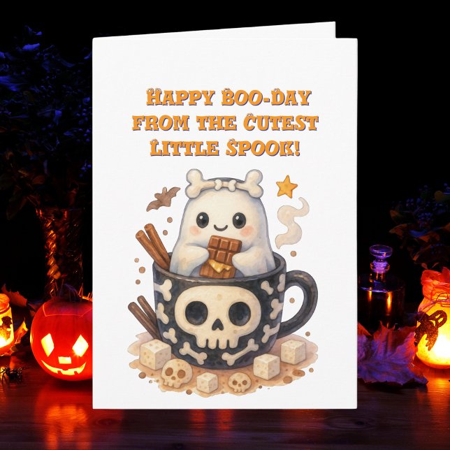 Happy Boo Day Cute Ghost photo Halloween cards (Creator Uploaded)