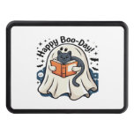 Happy Boo-Day Ghost Cat PNG - Spooky Cute Oversize Hitch Cover