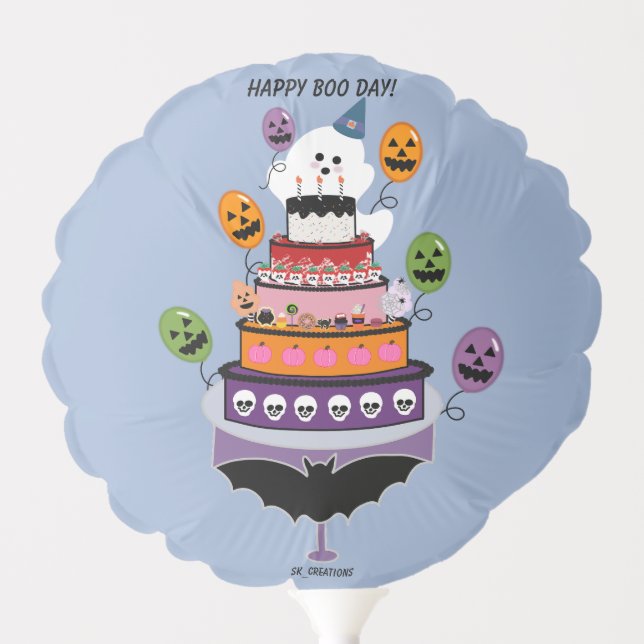 Happy Boo Day Ghostie Celebration Balloon (Front)