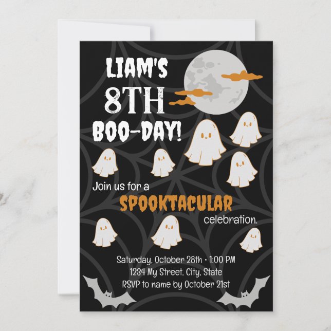 Happy Boo-Day Invitation (Front)