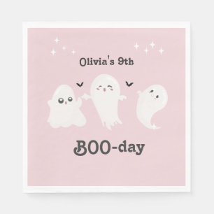 Happy Boo Day   Spooky BOO Day Celebration Napkins