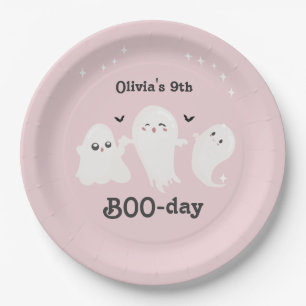 Happy Boo Day Spooky BOO Day Celebration Paper Plates