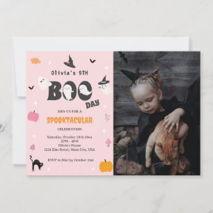 Happy Boo Day Spooky BOO Day Celebration Photo Invitation