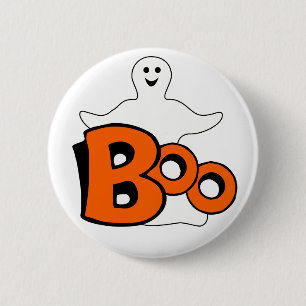 Happy Boo Ghost Pinback Button