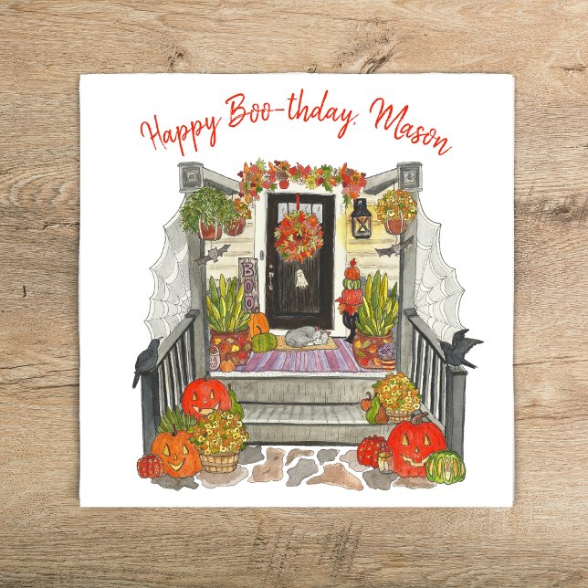 Happy Boo-thday Party Napkins (Creator Uploaded)