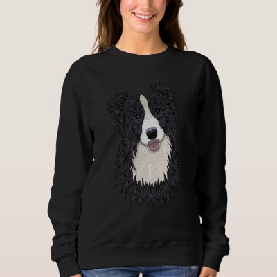 Happy Border Collie by Love Passion  idea Sweatshirt