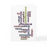 Happy Boss Boss's Day Colorful Word Art Card Happy Boss Boss's Day Colorful Word Art Card