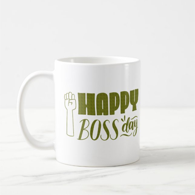 happy boss day coffee mug (Left)
