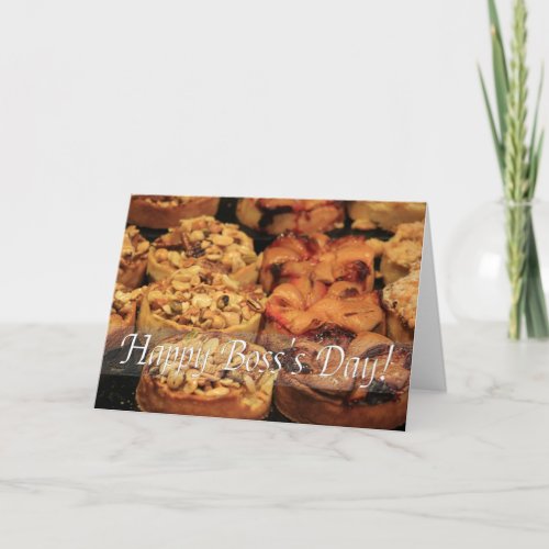 Happy Bosss Day apple pie Card