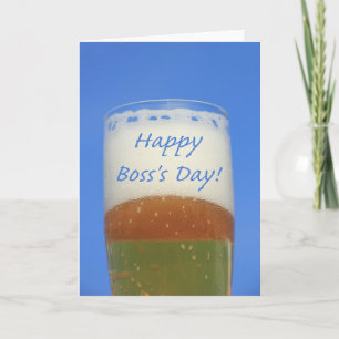 Happy Boss's Day Beer Card