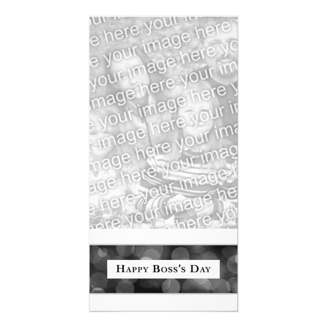 Happy Boss's Day (bokeh) Card (Front)