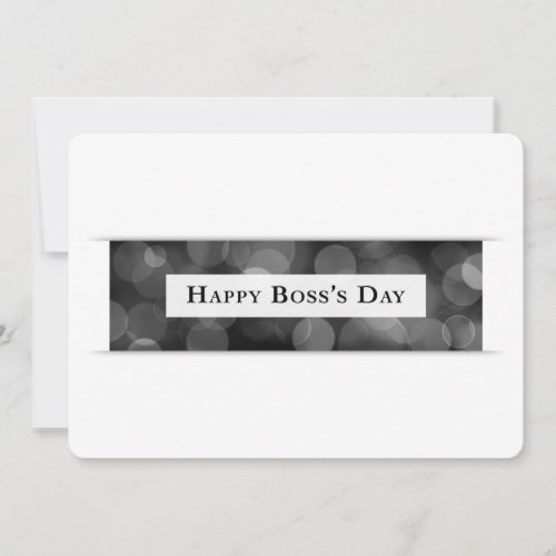 Happy Bosss Day bokeh Invitation