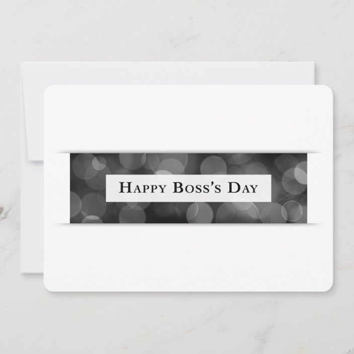 Happy Boss's Day (bokeh) Invitation | Zazzle.com