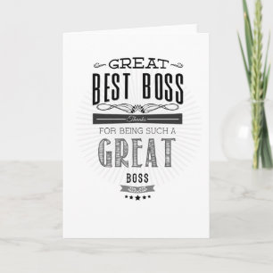 Happy Boss's Day Card