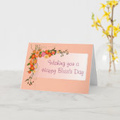 Happy Boss's Day for female boss with flowers Card (Yellow Flower)